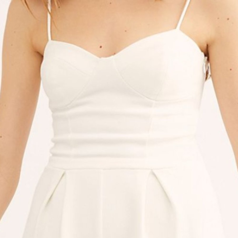 Free People Ava White Textured Jumpsuit - Picture 3 of 8